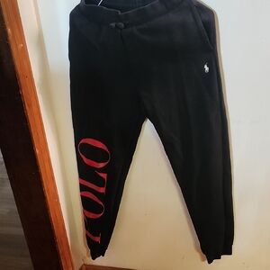 Polo by Ralph Lauren Black and Red Boys Joggers